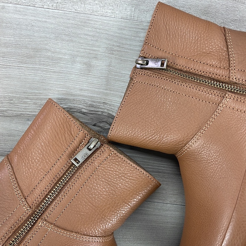 🌿UGG🌿 W DECONSTRUCTED CHESTNUT MINI ZIP BOOTS - Picture 6 of 14